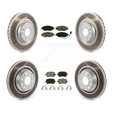 Load image into Gallery viewer, Front Rear Coated Disc Brake Rotors And Ceramic Pads Kit For Volkswagen GTI