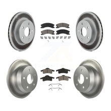Load image into Gallery viewer, Front Rear Coated Disc Brake Rotors And Ceramic Pads Kit For Jeep Grand Cherokee
