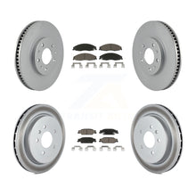 Charger l'image dans la galerie, Front Rear Coated Disc Brake Rotors And Ceramic Pads Kit For Cadillac CTS