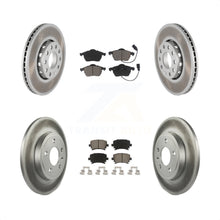 Charger l'image dans la galerie, Front Rear Coated Disc Brake Rotor Ceramic Pad Kit For 2005-2006 Audi A4 Quattro