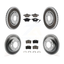 Charger l'image dans la galerie, Front Rear Coated Brake Rotor &amp; Ceramic Pad Kit For Volkswagen Beetle Jetta Golf