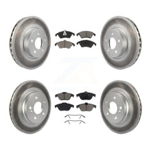 Load image into Gallery viewer, Front Rear Coated Brake Rotor &amp; Ceramic Pad Kit For Mercedes-Benz E350 C300 C350