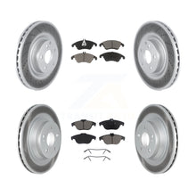 Charger l'image dans la galerie, [Front+Rear] 10-11 Mercedes-Benz E550 Coupe Premium Coated Rotors &amp; Ceramic Pads Brake Kit For Max Braking