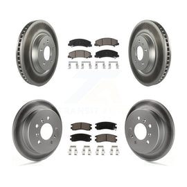 Front Rear Coated Disc Brake Rotor And Ceramic Pad Kit For Buick LaCrosse Allure