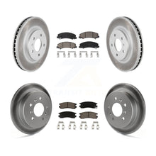 Charger l'image dans la galerie, Front Rear Coated Brake Rotor &amp; Ceramic Pad Kit For Chevrolet Impala Monte Carlo