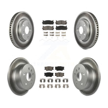 Charger l'image dans la galerie, Front Rear Coat Brake Rotors Ceramic Pad Kit For Toyota Camry Lexus ES350 Avalon