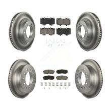 Load image into Gallery viewer, Front Rear Coat Disc Brake Rotors Ceramic Pad Kit For Toyota 4Runner Lexus GX460