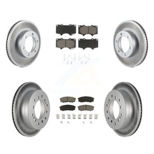 Charger l'image dans la galerie, Front Rear Coated Disc Brake Rotors And Ceramic Pads Kit For Toyota Sequoia