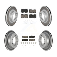 Load image into Gallery viewer, Front Rear Coat Disc Brake Rotors Ceramic Pad Kit For Toyota 4Runner Lexus GX470