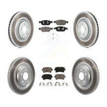 Load image into Gallery viewer, Front Rear Coated Disc Brake Rotors And Ceramic Pads Kit For Audi A6 Quattro A7