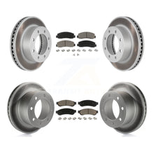 Load image into Gallery viewer, Front Rear Coat Brake Rotors Ceramic Pad Kit For 08-09 Ford F-250 Super Duty 4WD