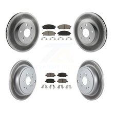 Charger l&#39;image dans la galerie, [Front+Rear] 2003-2006 Acura MDX Premium Coated Rotors &amp; Ceramic Pads Brake Kit For Max Braking