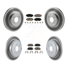Charger l&#39;image dans la galerie, [Front+Rear] 2003-2008 Honda Pilot Premium Coated Rotors &amp; Ceramic Pads Brake Kit For Max Braking