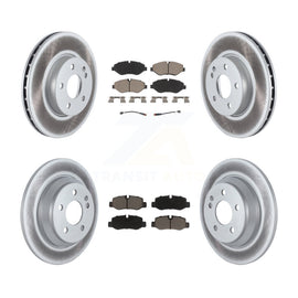 [Front+Rear] 2016-2020 Mercedes-Benz Metris Premium Coated Rotors & Ceramic Pads Brake Kit For Max Braking