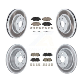 [Front+Rear] 2016-2020 Mercedes-Benz Metris Premium Coated Rotors & Ceramic Pads Brake Kit For Max Braking