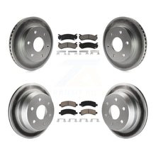 Charger l'image dans la galerie, Front Rear Coated Disc Brake Rotors Ceramic Pad Kit For Chevrolet Avalanche 1500