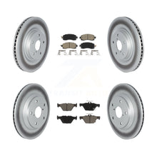 Load image into Gallery viewer, Front Rear Coated Disc Brake Rotors And Ceramic Pads Kit For Subaru Forester