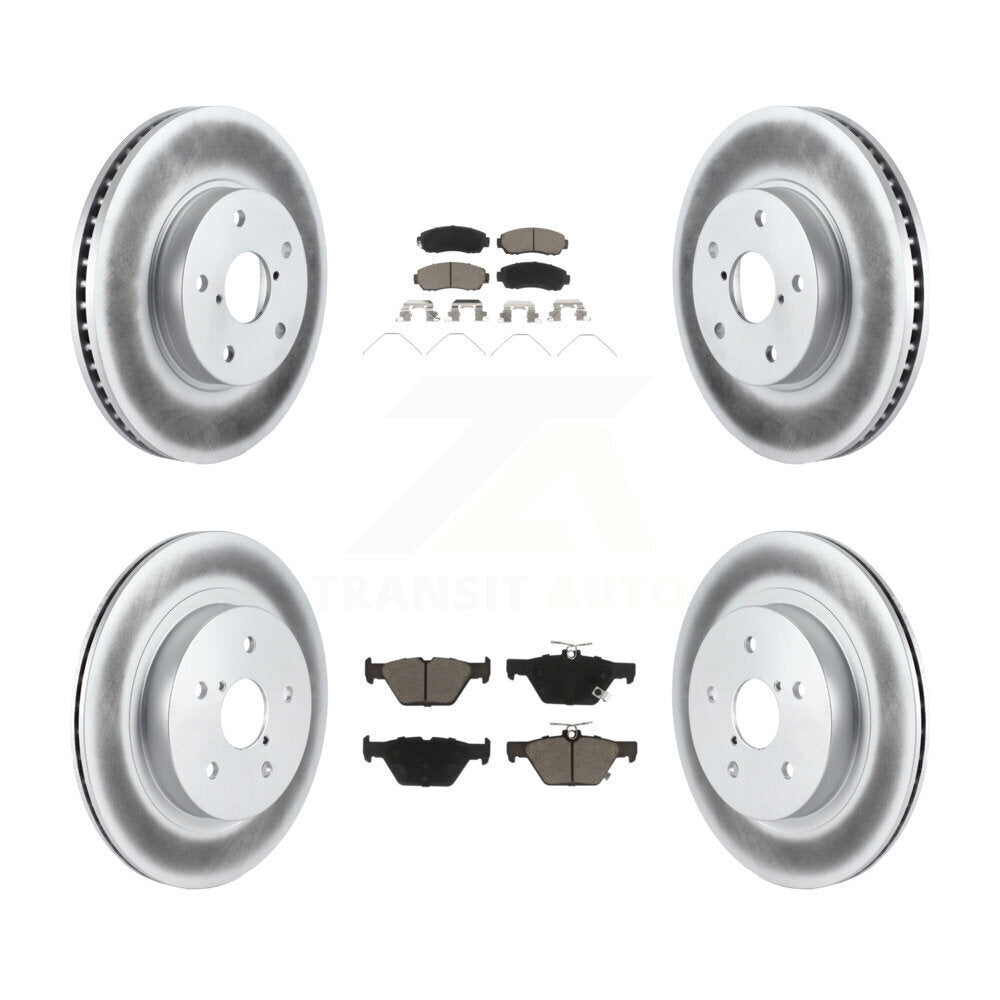 Kit de rotor de frein avant et arrière et plaquettes en céramique pour Subaru Legacy 2016 – 2019, 2,5 l 