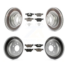 Load image into Gallery viewer, [Front+Rear] 2012 BMW X1 xDrive28i Premium Coated Rotors &amp; Ceramic Pads Brake Kit For Max Braking