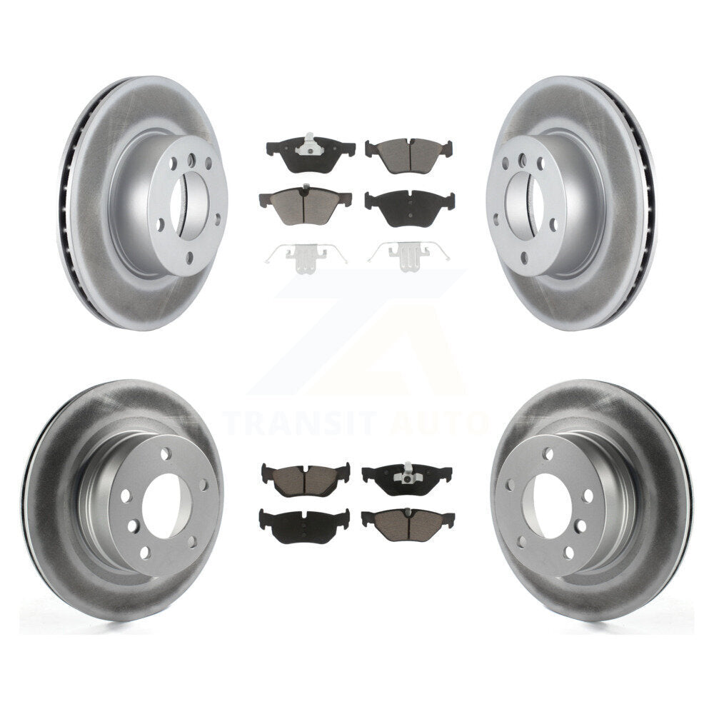 Kit de rotors de frein à disque et de plaquettes en céramique avec revêtement avant et arrière, pour BMW 128i de 2008 à 2013 