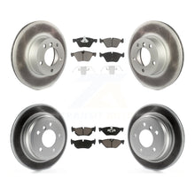 Charger l'image dans la galerie, Rotor de frein à disque avec revêtement avant et arrière, Kit de plaquettes en céramique pour BMW 328xi à 08 07 2008 