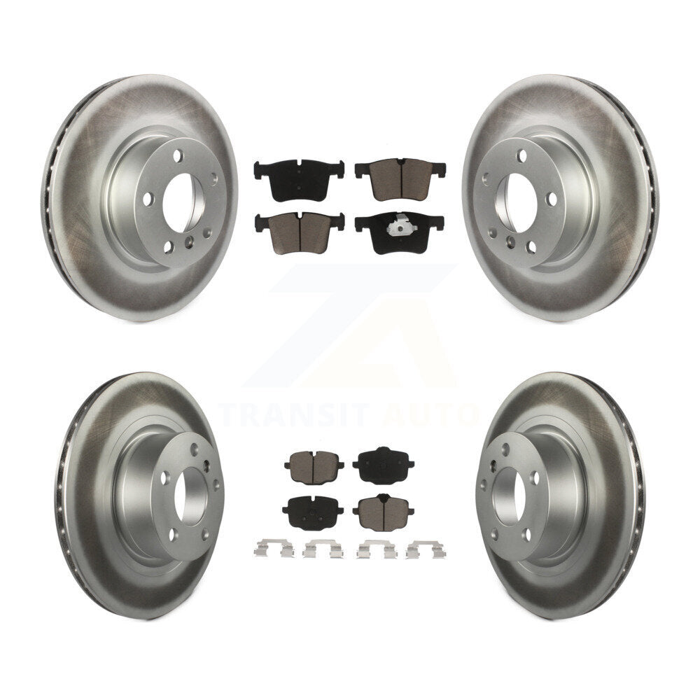 [Front+Rear] 2012 BMW X3 From 10 11 Premium Coated Rotors & Ceramic Pads Brake Kit For Max Braking