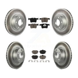 [Front+Rear] 2012 BMW X3 From 10 11 Premium Coated Rotors & Ceramic Pads Brake Kit For Max Braking