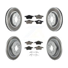 Load image into Gallery viewer, Front Rear Coated Disc Brake Rotors &amp; Ceramic Pad Kit For Volvo S60 V70 XC70 S80