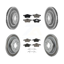 Load image into Gallery viewer, Front Rear Coated Disc Brake Rotors &amp; Ceramic Pad Kit For Volvo S60 V70 XC70 S80