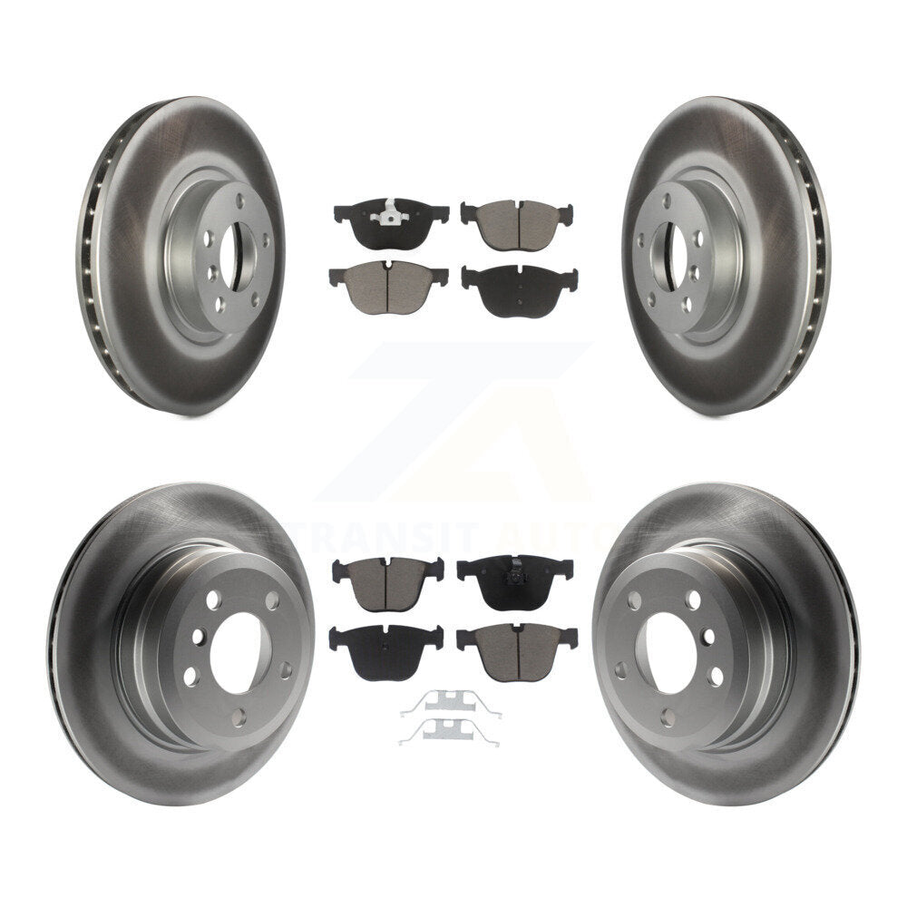 Front Rear Coat Brake Rotor Ceramic Pad Kit For 2009 BMW X6 xDrive35i From 10 08