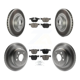 Front Rear Coat Brake Rotor Ceramic Pad Kit For 2009 BMW X6 xDrive35i From 10 08