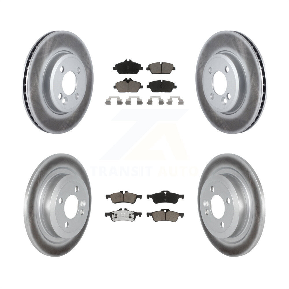 Front Rear Coated Brake Rotors Ceramic Pad Kit For 07-08 Mini Cooper Convertible