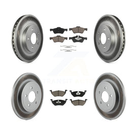 Front Rear Coat Disc Brake Rotor Ceramic Pad Kit For Ford Escape Mercury Mariner