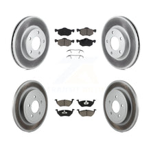 Charger l'image dans la galerie, Front Rear Coated Brake Rotors Ceramic Pad Kit For Mazda Tribute Mercury Mariner
