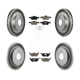 Front Rear Coat Disc Brake Rotor Ceramic Pad Kit For Ford Escape Mercury Mariner