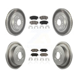 Front Rear Coat Disc Brake Rotor Ceramic Pad Kit For Hyundai Tucson Kia Sportage