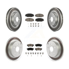 Charger l&#39;image dans la galerie, [Front+Rear] 2016-2020 Toyota Mirai Premium Coated Rotors &amp; Ceramic Pads Brake Kit For Max Braking