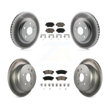 Charger l'image dans la galerie, Front Rear Coated Disc Brake Rotors And Ceramic Pads Kit For Lexus IS250