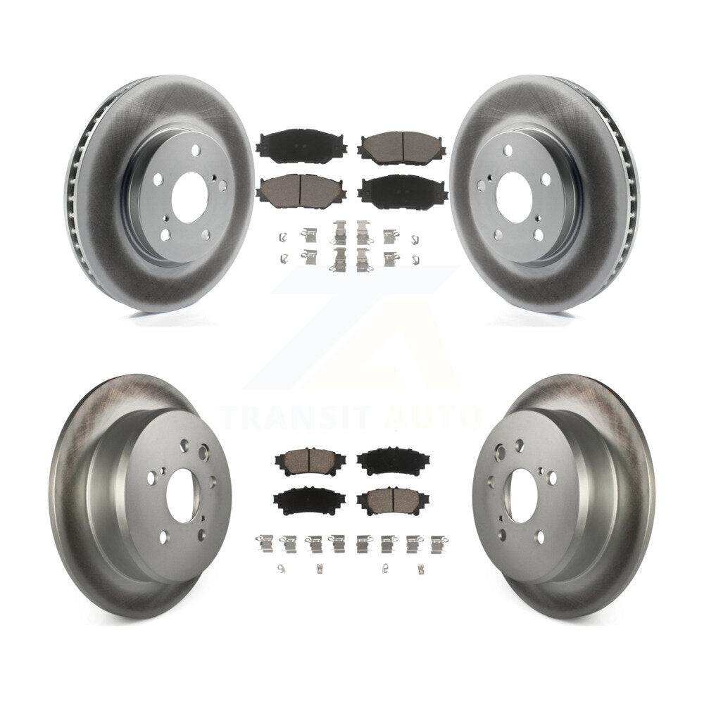 Front Rear Coat Brake Rotor Ceramic Pad Kit For Lexus IS250 With F Sport Package