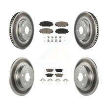 Charger l&#39;image dans la galerie, [Front+Rear] 2011-2016 Scion tC Premium Coated Rotors &amp; Ceramic Pads Brake Kit For Max Braking