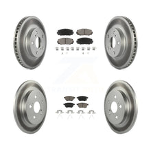 Charger l'image dans la galerie, Front Rear Coated Disc Brake Rotor Ceramic Pad Kit For Toyota Prius Lexus CT200h
