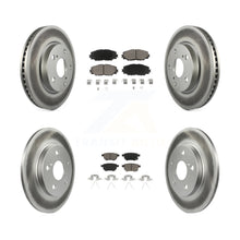 Charger l'image dans la galerie, [Front+Rear] 2008-2015 Scion xB Premium Coated Rotors &amp; Ceramic Pads Brake Kit For Max Braking