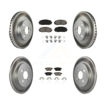 Charger l'image dans la galerie, [Front+Rear] 2012-2013 Toyota Yaris L LE Premium Coated Rotors &amp; Ceramic Pads Brake Kit For Max Braking