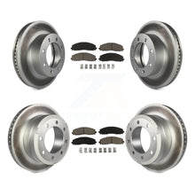 Load image into Gallery viewer, Front Rear Coat Brake Rotors Ceramic Pad Kit For Ford F-250 Super Duty F-350 4WD