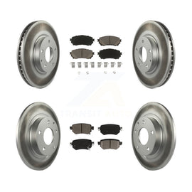 [Front+Rear] 2016-2018 Mazda 6 Premium Coated Rotors & Ceramic Pads Brake Kit For Max Braking