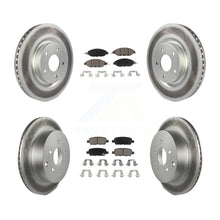 Charger l'image dans la galerie, Front Rear Coated Brake Rotors Ceramic Pad Kit For Nissan Pathfinder Murano QX60