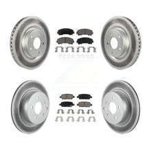 Charger l'image dans la galerie, [Front+Rear] 2016-2017 INFINITI QX50 Premium Coated Rotors &amp; Ceramic Pads Brake Kit For Max Braking