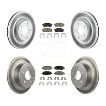 Charger l'image dans la galerie, Front Rear Coated Disc Brake Rotors And Ceramic Pads Kit For Nissan Altima
