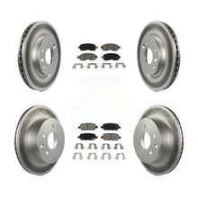 Charger l'image dans la galerie, Front Rear Coated Disc Brake Rotors And Ceramic Pads Kit For Nissan LEAF