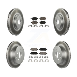 Front Rear Coat Brake Rotor Ceramic Pad Kit For Nissan Murano INFINITI FX35 FX45